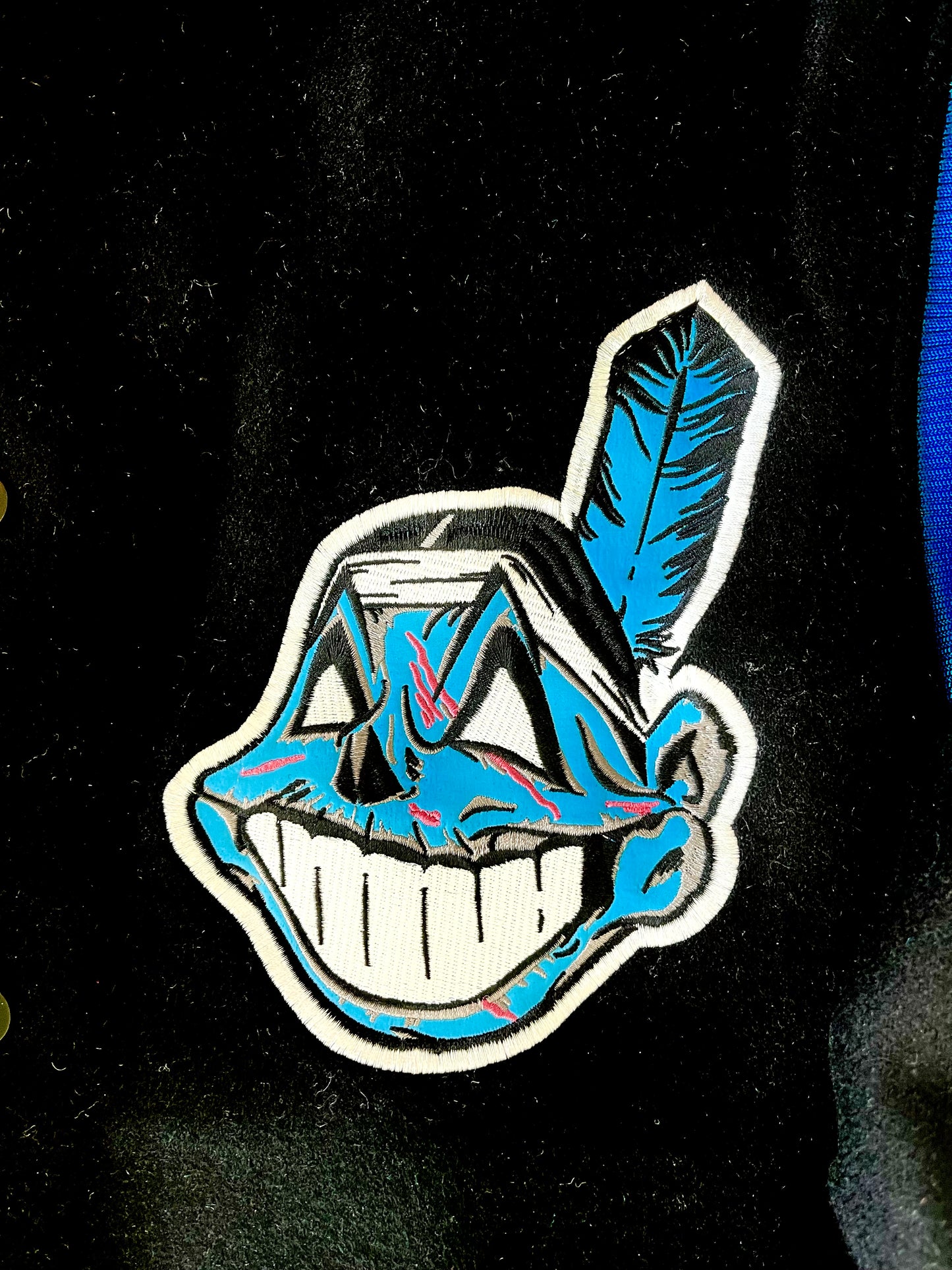 CAMP CLVLND “CHIEF RAWHOO” VARSITY JACKET (Darktober 1.5 edition) THIS JACKET RUNS BIG!