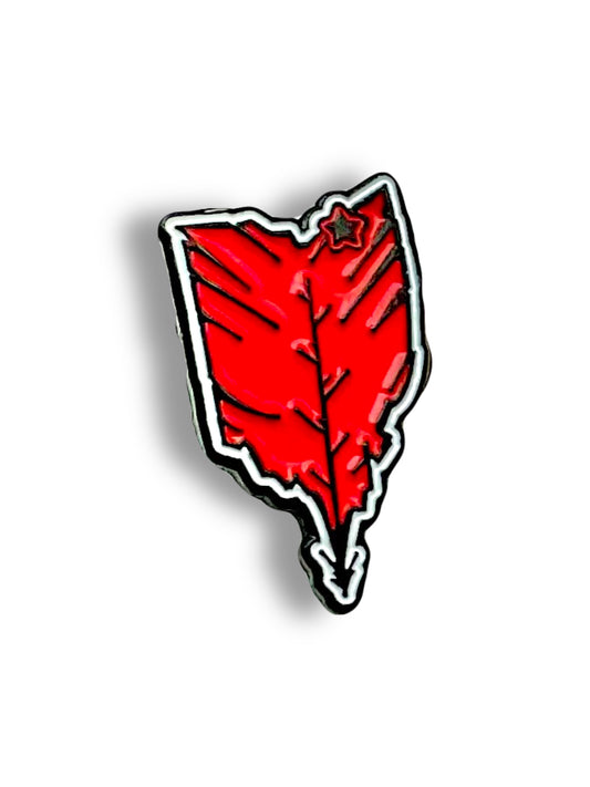 OHIO FEATHER LAPEL PIN