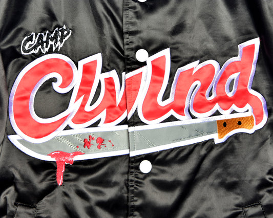 Camp Clvlnd “LITE” Baseball Jacket - Black